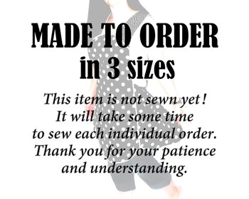 Custom Kona Cotton Pinafore Apron — XS through 5X | Choose Your Color | Handmade No-Tie Smock Apron with Pockets