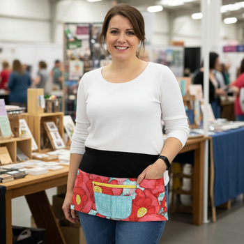 Multiple-Pocket Half Aprons