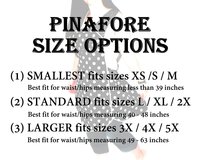 Navy Polka Dot Pinafore Apron with no ties, Relaxed Fit Farmhouse Smock with pockets,  made-to-order XS to 5X