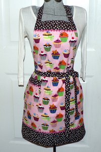 Customized Classic Chef Apron (choose your own fabrics) theme party hostess apron, traditional "one size fits most" style
