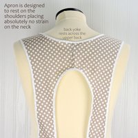 SHIPS FAST~ Cottage Daisies Retro 50s Smock, relaxed fit apron with no neck ties (H-back apron) Standard Size fits L/XL