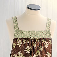 SHIPS FAST~ Grandma's House Pinafore Apron with no ties, relaxed fit smock with pockets, standard size fits L-XL-2X, ready to ship