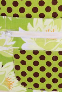 OOAK Water Lilies Multi-Pocket Apron with money pocket for vendors, servers, event planners; SHIPS FAST teacher gift fits waists up to 40"