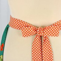 Nuts for Dinner Gathered Skirt Apron, A Little Handmade Vintage Charm for Fall, one size fits most, ready to ship