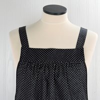 OOAK Apple Scrapbuster Pinafore with no ties (straps go straight over the shoulders) relaxed fit smock with pockets L/XL/2X ships now