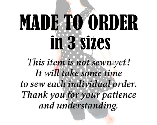 Swell Christmas Plaid Pinafore with no ties, relaxed fit smock with pockets fits L/XL/2X, Christmas baking apron, made to order