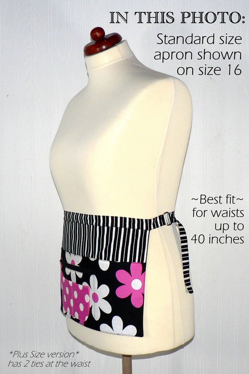 Lil Plain Jane Multi-Pocket Apron with zipper money pocket, great for vendors, teachers, photographers, waitress, LAST ONE made-to-order