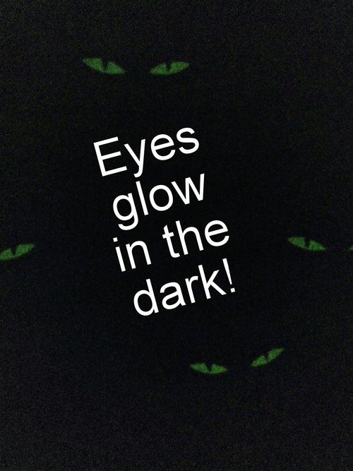 XS - 5X Glow in the dark Mummy EYES Pinafore with no ties, relaxed fit smock with pockets, spooky Halloween Apron