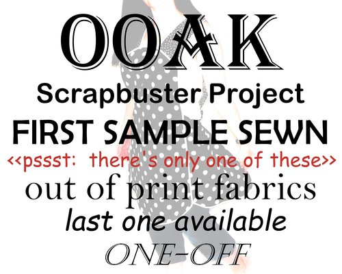 Paris Toile with Poppies Scrapbuster Pinafore Apron with no ties, relaxed fit smock with pockets, ready to ship fits L/XL/2X, SHIPS FAST