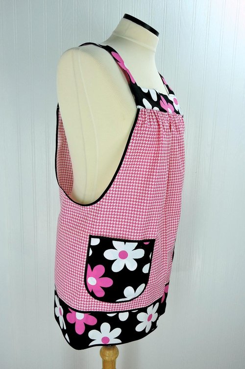 Lil Plain Jane Scrapbuster Pinafore, relaxed fit all day apron, farmhouse smock with pockets, ready to ship (L/XL/2X) SHIPS FAST