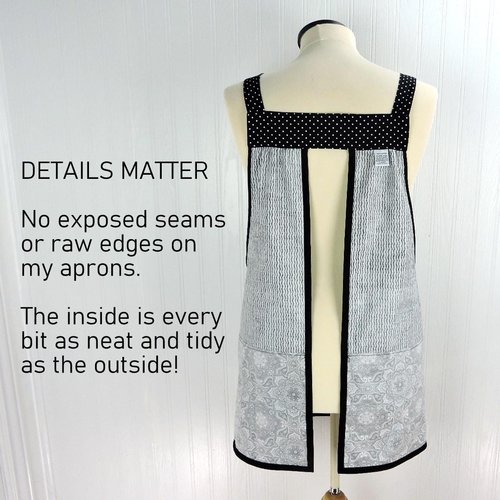 Fancy Medallion 2 Scrapbuster Pinafore with no ties (straps go straight over the shoulder), relaxed fit smock with pocket, L/XL/2X ships now