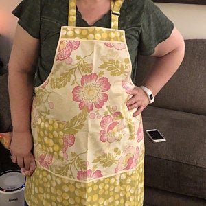 Customized Classic Chef Apron (choose your own fabrics) theme party hostess apron, traditional "one size fits most" style